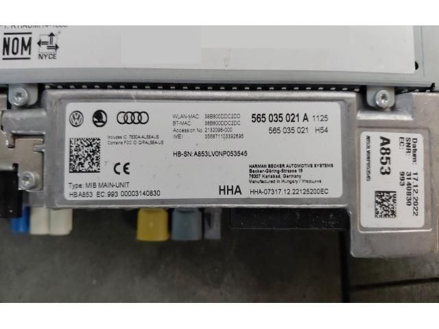 bontott SKODA KODIAQ Navigációs Fejegység