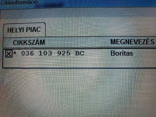 bontott SKODA OCTAVIA I Felső Motorburkolat