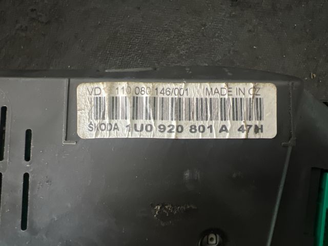 bontott SKODA OCTAVIA I Kilométeróra