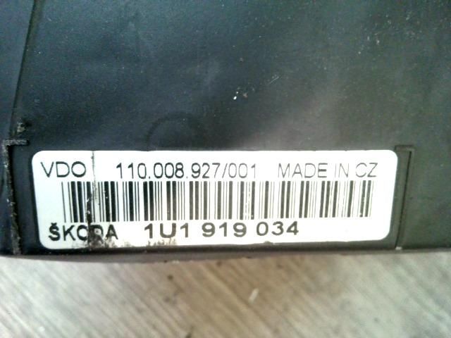 bontott SKODA OCTAVIA I Kilométeróra