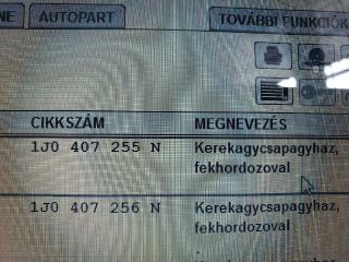 bontott SKODA OCTAVIA I Bal első Kerékagy