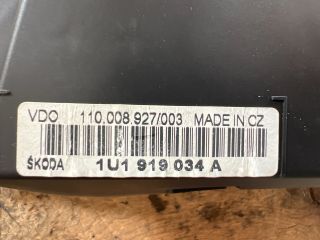 bontott SKODA OCTAVIA I Kilométeróra