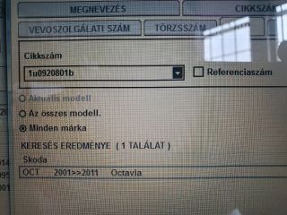 bontott SKODA OCTAVIA I Kilométeróra