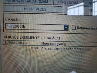 bontott SKODA OCTAVIA I Kilométeróra