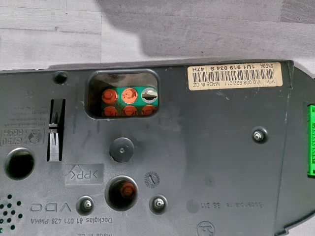 bontott SKODA OCTAVIA I Kilométeróra