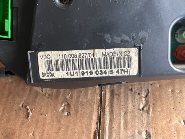 bontott SKODA OCTAVIA I Kilométeróra