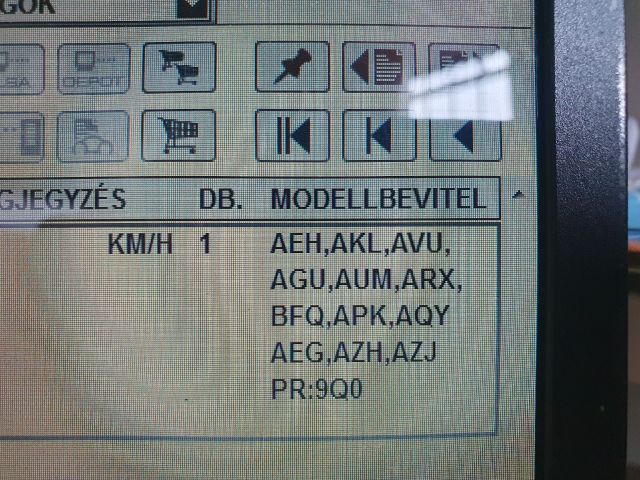 bontott SKODA OCTAVIA I Kilométeróra