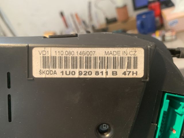 bontott SKODA OCTAVIA I Kilométeróra