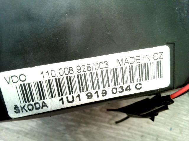 bontott SKODA OCTAVIA I Kilométeróra