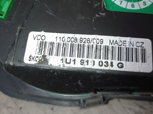 bontott SKODA OCTAVIA I Kilométeróra