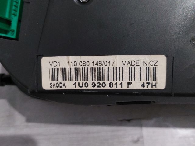 bontott SKODA OCTAVIA I Kilométeróra