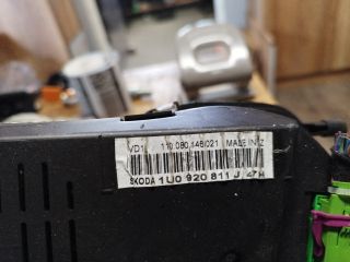 bontott SKODA OCTAVIA I Kilométeróra