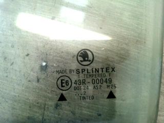 bontott SKODA OCTAVIA I Bal hátsó Ablak