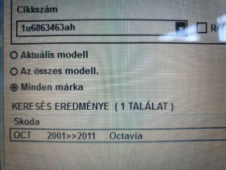 bontott SKODA OCTAVIA I Csomagtér Kárpit