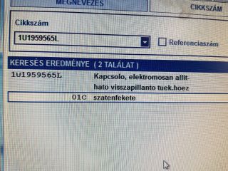 bontott SKODA OCTAVIA I Tükör Kapcsoló