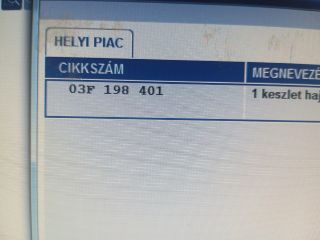 bontott SKODA OCTAVIA II Dugattyú, Hajtókar és Főtengely