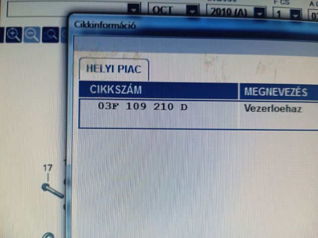 bontott SKODA OCTAVIA II Komplett Vezérlés Burkolat