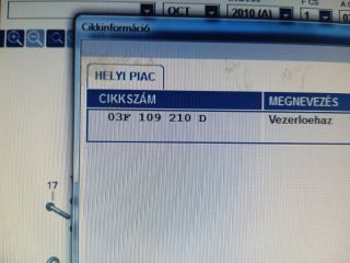 bontott SKODA OCTAVIA II Komplett Vezérlés Burkolat