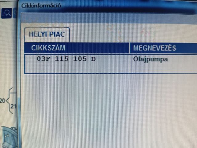 bontott SKODA OCTAVIA II Olajszivattyú