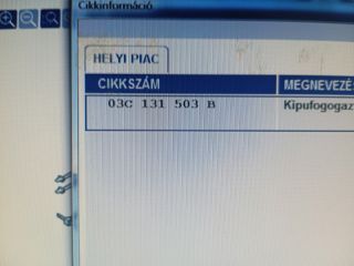 bontott SKODA OCTAVIA II EGR / AGR Szelep