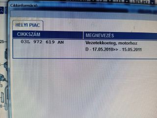 bontott SKODA OCTAVIA II Motor Kábelköteg