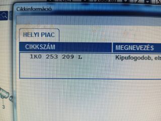 bontott SKODA OCTAVIA II Hátsó Kipufogó Dob