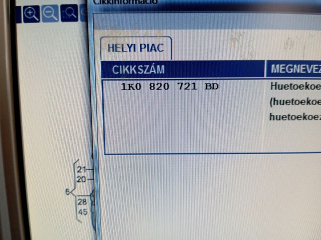 bontott SKODA OCTAVIA II Klíma Cső