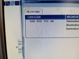 bontott SKODA OCTAVIA II Klíma Cső