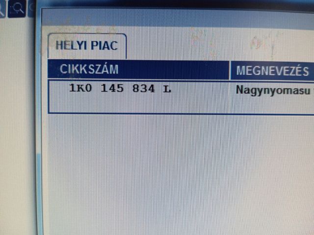 bontott SKODA OCTAVIA II Turbócső