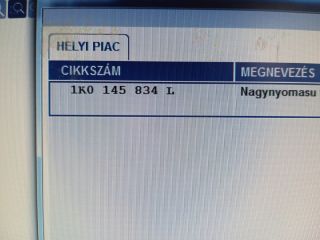 bontott SKODA OCTAVIA II Turbócső