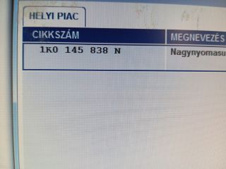 bontott SKODA OCTAVIA II Turbócső