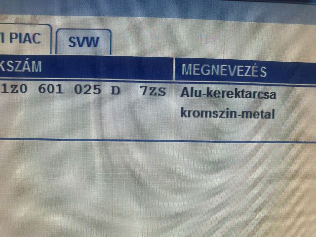 bontott SKODA OCTAVIA II Alufelni Szett