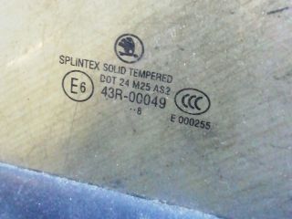 bontott SKODA OCTAVIA II Bal C Oszlop Oldalablak Üveg