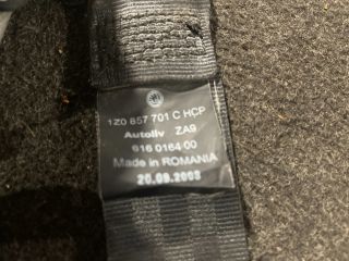 bontott SKODA OCTAVIA II Bal első Biztonsági Öv