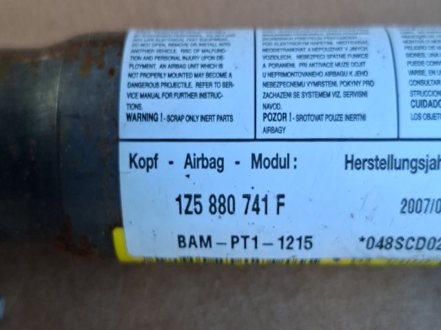 bontott SKODA OCTAVIA II Bal Függönylégzsák és Oldallégzsák