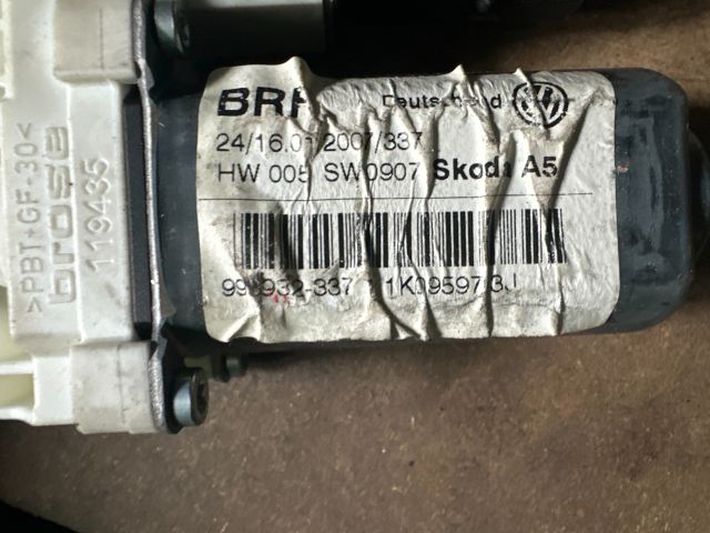 bontott SKODA OCTAVIA II Bal hátsó Ablakemelő Motor