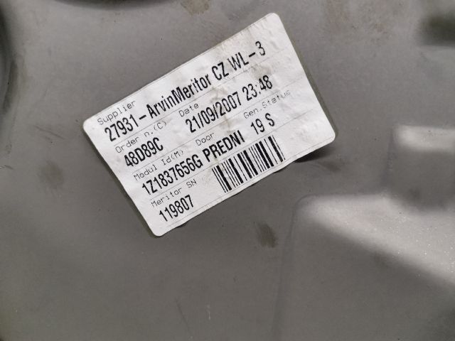 bontott SKODA OCTAVIA II Jobb első Ablakemelő Szerkezet (Elektromos)