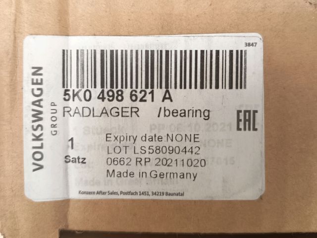 bontott SKODA OCTAVIA II Kerékcsapágy