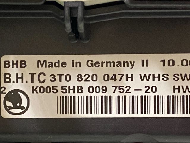 bontott SKODA OCTAVIA II Klíma Kapcsoló