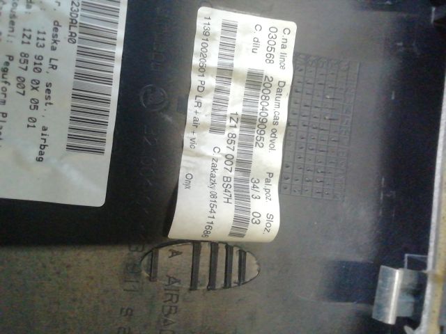 bontott SKODA OCTAVIA II Komplett Légzsák Szett