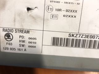 bontott SKODA OCTAVIA II Rádió / CD Kapcsoló