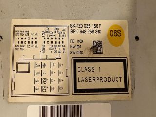 bontott SKODA OCTAVIA II Rádió / CD