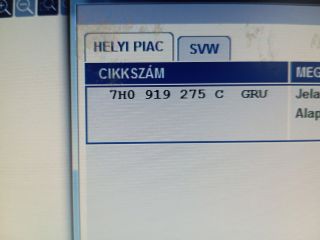 bontott SKODA OCTAVIA II Tolatóradar Fej