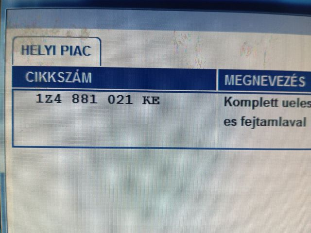 bontott SKODA OCTAVIA II Ülés Szett