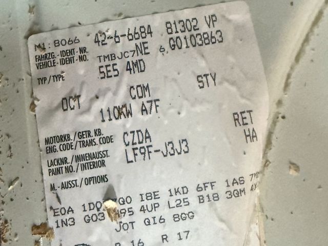 bontott SKODA OCTAVIA III Kiegészítő Vízszivattyú