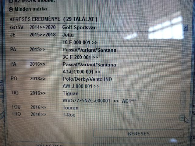 bontott SKODA OCTAVIA III Szívósor