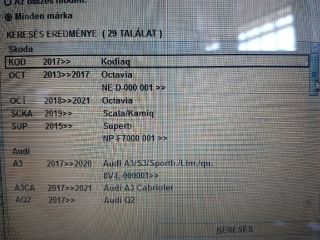 bontott SKODA OCTAVIA III Szívósor