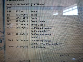 bontott SKODA OCTAVIA III Szívósor