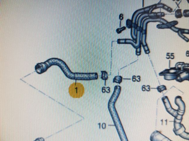 bontott SKODA OCTAVIA III Vízcső