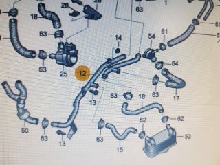 bontott SKODA OCTAVIA III Vízcső